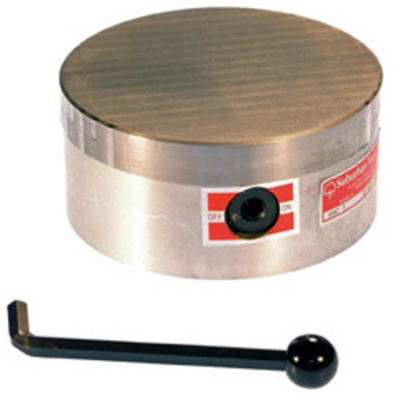 Suburban Round Permanent Magnetic Chuck RMC-6, Standard Pole, 6-1/4 dia. - 77-503-1